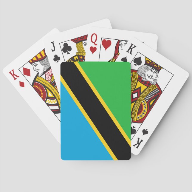 Tanzania flagga casinokort (Baksidan)