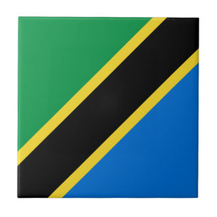 Tanzania Flagga Ceramic Tile Kakelplatta