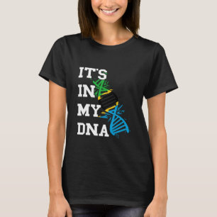 Tanzania Flagga Det är i min DNA-molekyl Tanzanisk T Shirt
