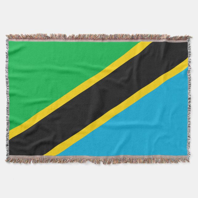 Tanzania flagga filt (Framsidan)