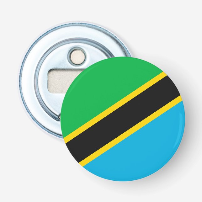Tanzania flagga flasköppnare (Framsidan)