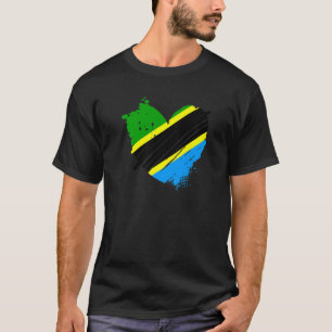 Tanzania Flagga I kärlek Det finns i mitt DNA Tanz T Shirt