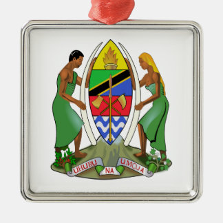 Tanzania Flagga Julgransprydnad Metall