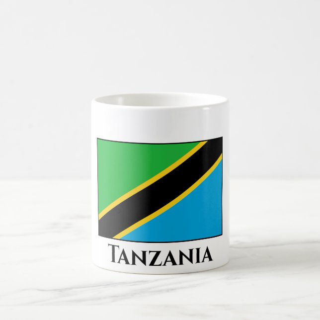 Tanzania Flagga Kaffemugg (Center)