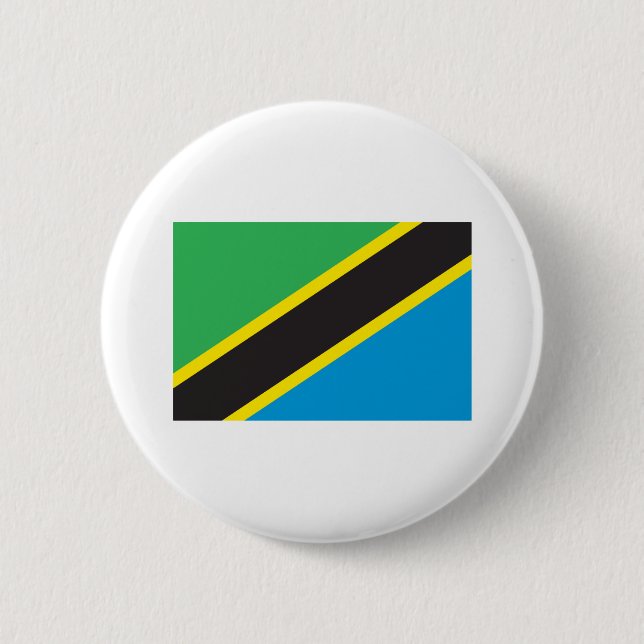 Tanzania flagga knapp (Framsida)