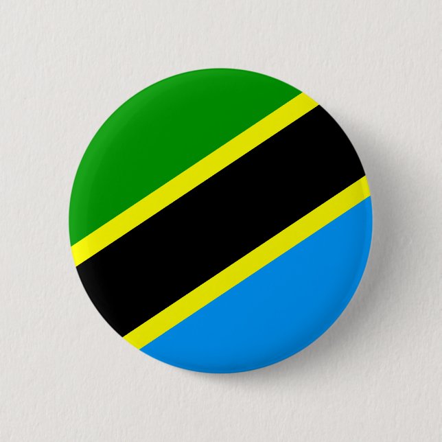 Tanzania flagga knapp (Framsida)