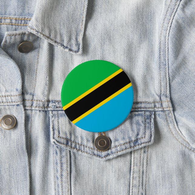 Tanzania flagga knapp (In Situ)