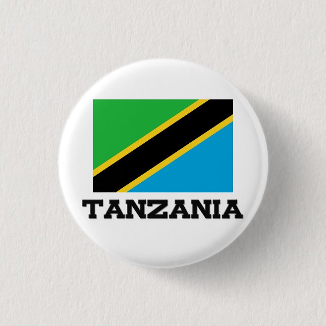 Tanzania flagga knapp (Framsida)