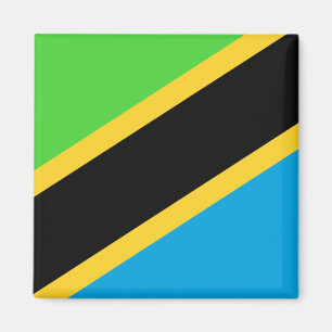 Tanzania Flagga Magnet