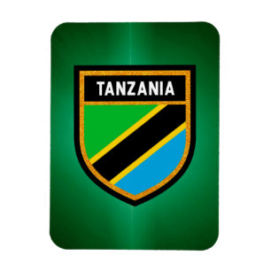 Tanzania flagga magnet