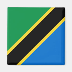 Tanzania Flagga Magnet