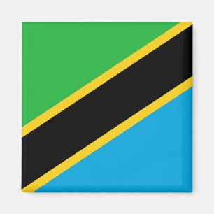 Tanzania Flagga Magnet