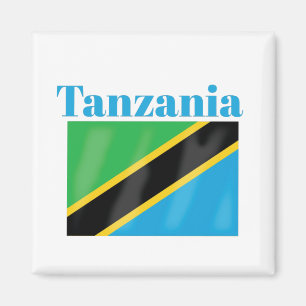 Tanzania Flagga Magnet