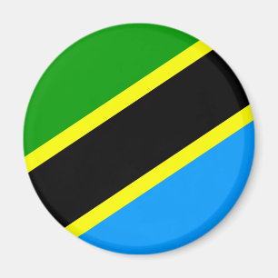 Tanzania flagga magnet