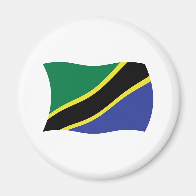 Tanzania Flagga Magnet (Framsidan)