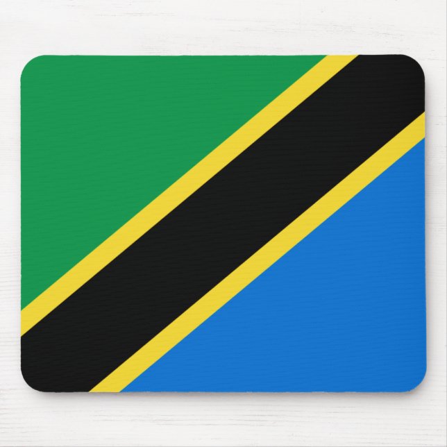 Tanzania flagga Mousepad Musmatta (Framsidan)