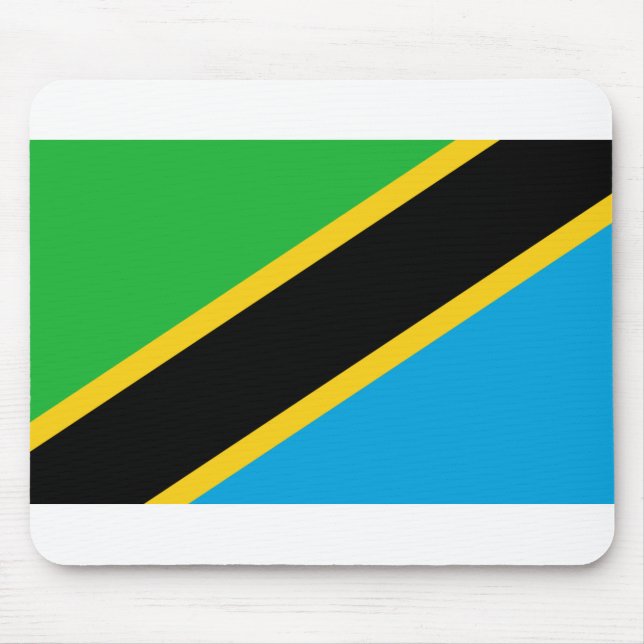 Tanzania Flagga Musmatta (Framsidan)