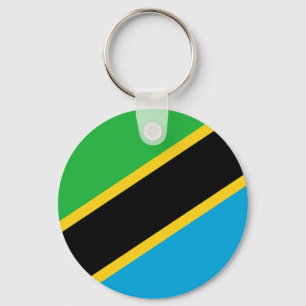 Tanzania Flagga Nyckelring