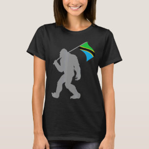 Tanzania Flagga på Tanzania-Flagga T Shirt