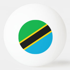 Tanzania flagga pingisboll