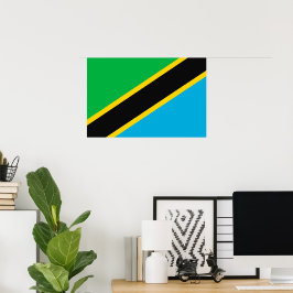 Tanzania flagga poster
