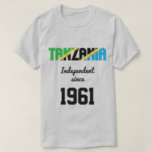 Tanzania Flagga Självständighet Firande T Shirt