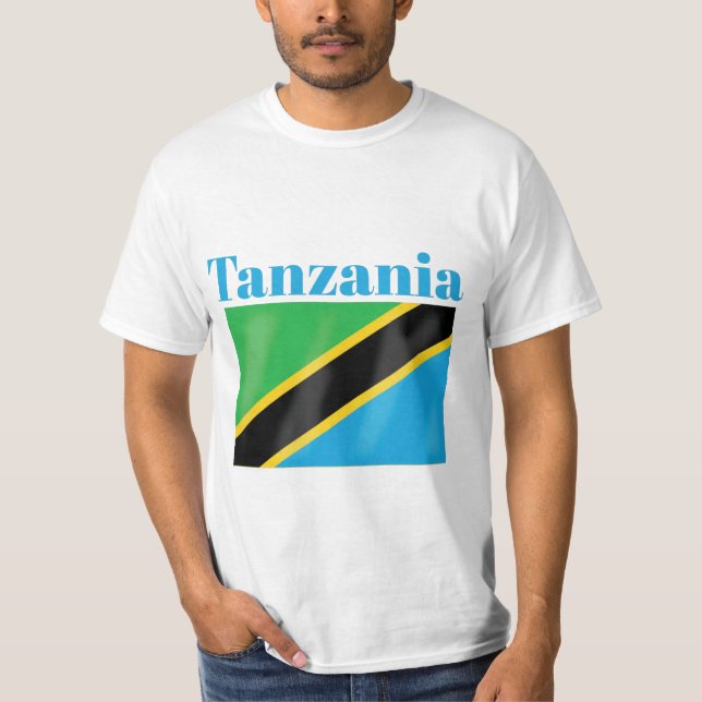Tanzania Flagga T-Shirt (Framsida)