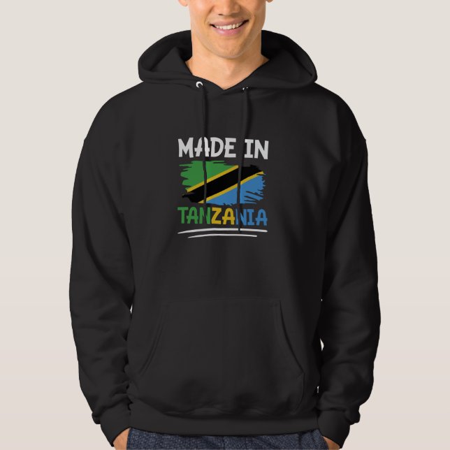 Tanzania Flagga Tanzanian Hoodie (Framsida)