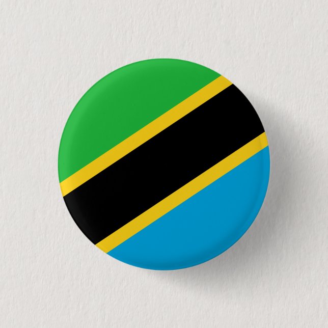Tanzania Flagga, Tanzanias Flagga Knapp (Framsida)