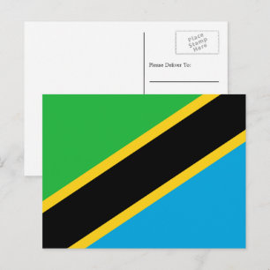 Tanzania Flagga, Tanzanias Flagga Vykort