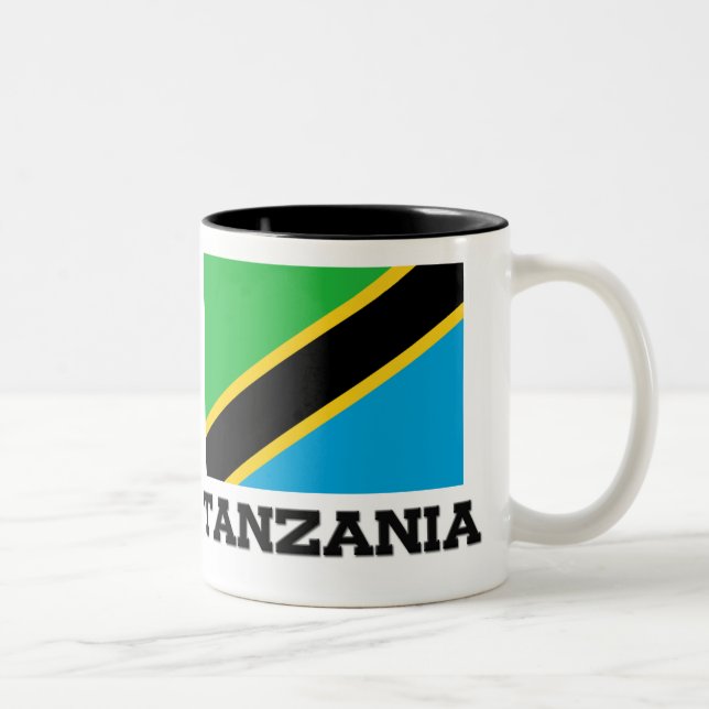 Tanzania flagga Två-Tonad mugg (Höger)