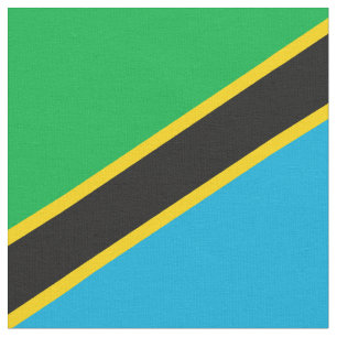 Tanzania flagga tyg
