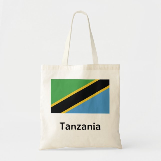 Tanzania Flagga Tygkasse (Framsidan)