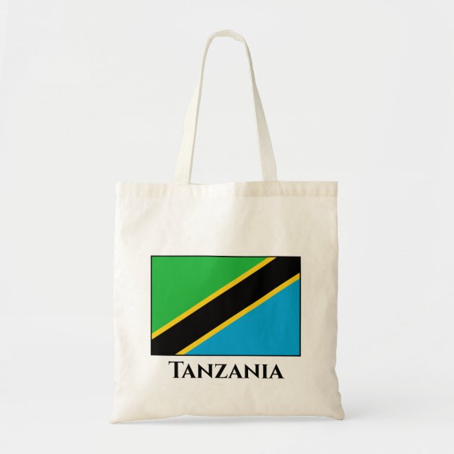 Tanzania Flagga Tygkasse (Framsidan)