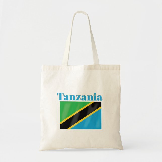 Tanzania Flagga Tygkasse (Framsidan)