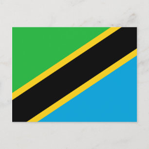 Tanzania Flagga-vykort Vykort