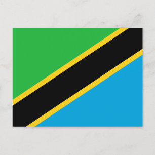 Tanzania Flagga-vykort Vykort