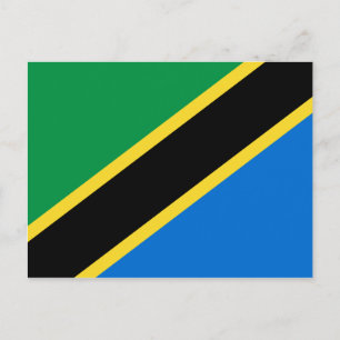 Tanzania Flagga-vykort Vykort