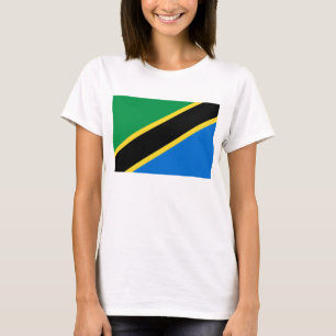 Tanzania Flagga x Karta T-Shirt
