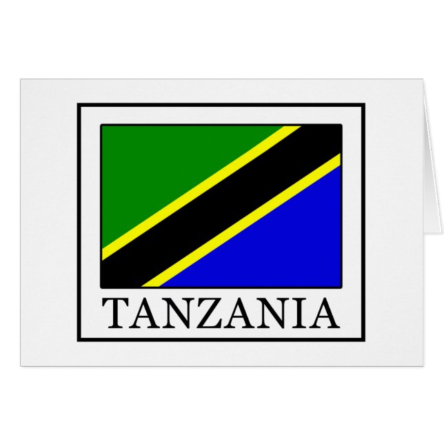 Tanzania Hälsningskort (Framsidan Horizontal)