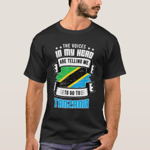 Tanzania i mitt huvud t shirt