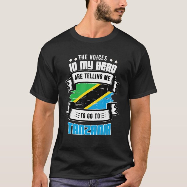 Tanzania i mitt huvud t shirt (Framsida)