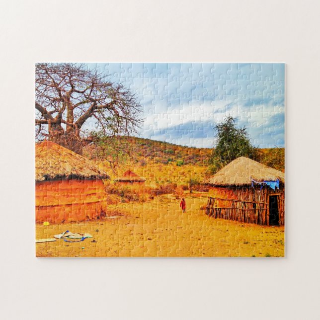 Tanzania Massai by Pussel (Horisontell)