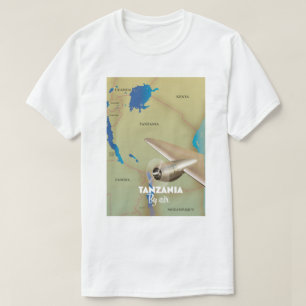 Tanzania med flyg t shirt