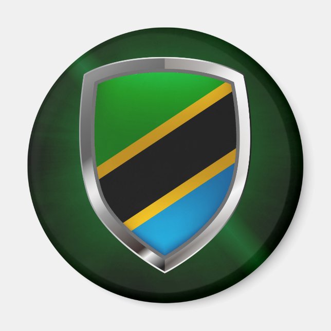 Tanzania Metallic Emblem Magnet (Framsidan)