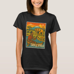 Tanzania Retroserie Resemöte Möte i Tanzania T Shirt