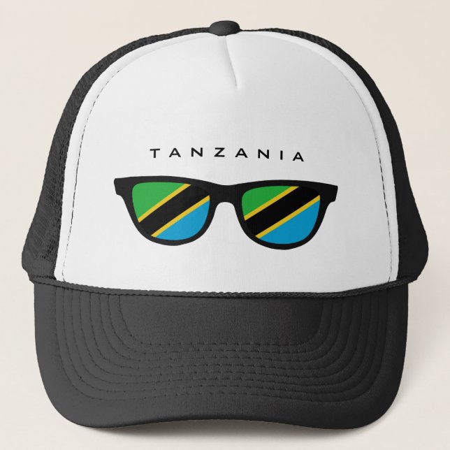 Tanzania Shades anpassningsbar hat Truckerkeps (Framsida)