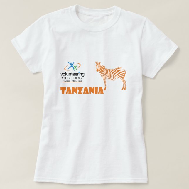 Tanzania T-tröja - ställa upp som frivillig T-shirt (Design framsida)