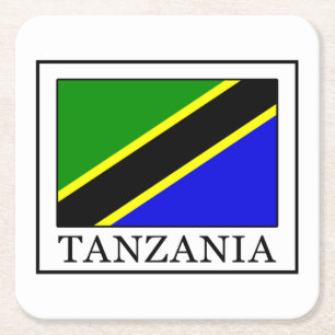 Tanzania Underlägg Papper Kvadrat