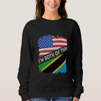 Tanzania USA Tanzaniarötter Jag är båda två. T Shirt